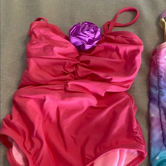 Colorful Kids One Piece Swimsuit Set - Picture 2 of 4